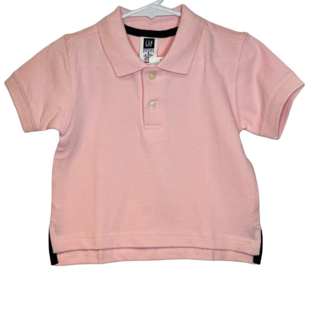 GAP - NWT 6-12mo pale pink polo shirt